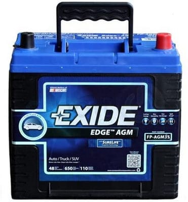 Exide Edge FP-AGM35 Flat Plate AGM